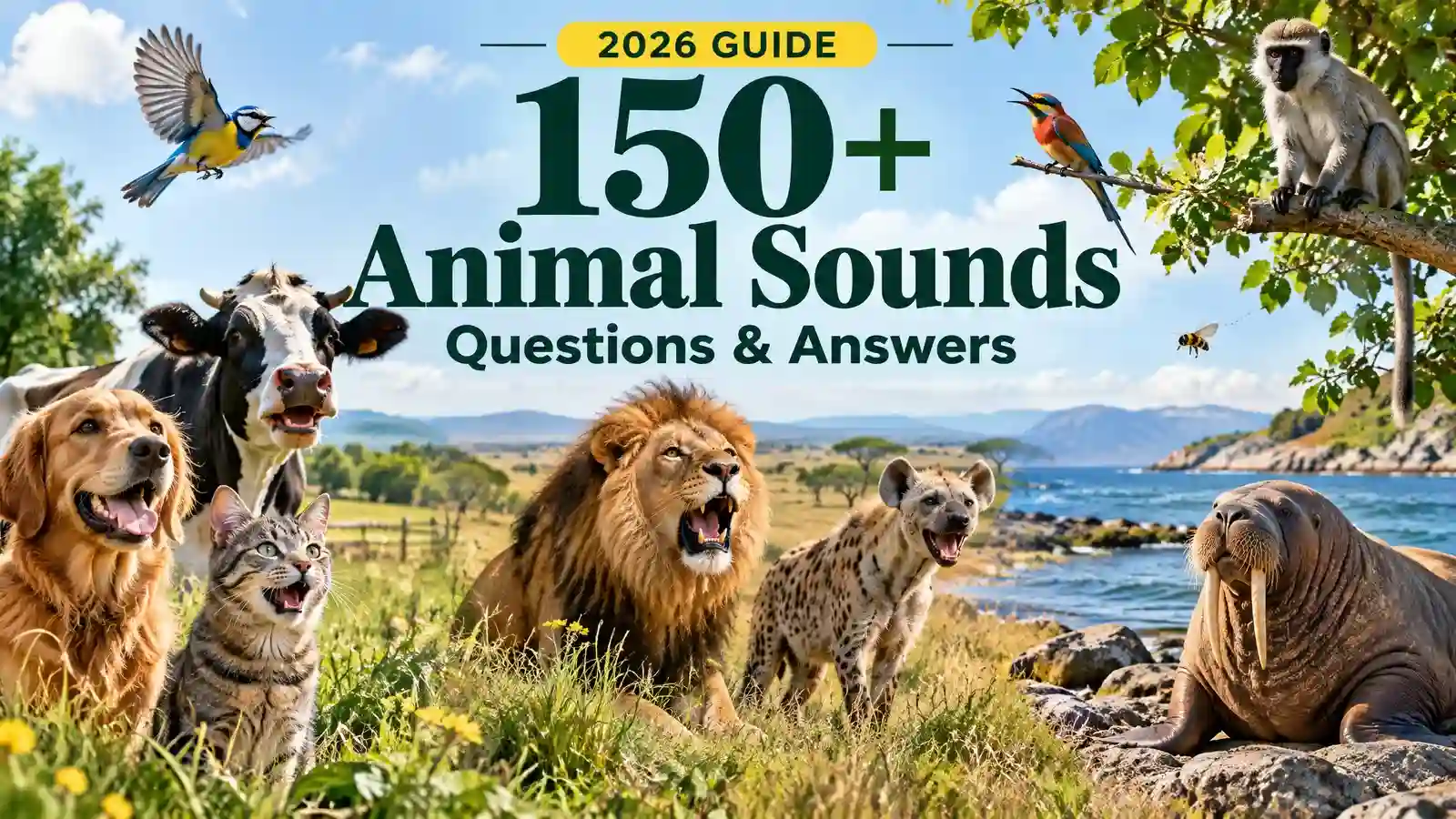 150+ Animal Sounds Questions & Answers